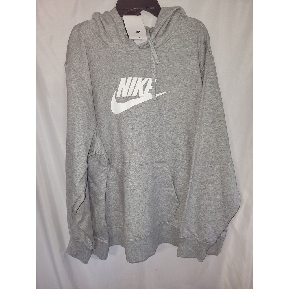 Nike Hoodie Womens plus size 2X Gray and white